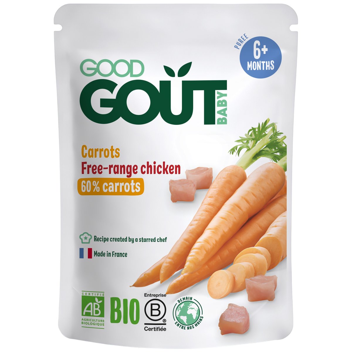 Good Gout BIO Mrkev s farmářským kuřátkem