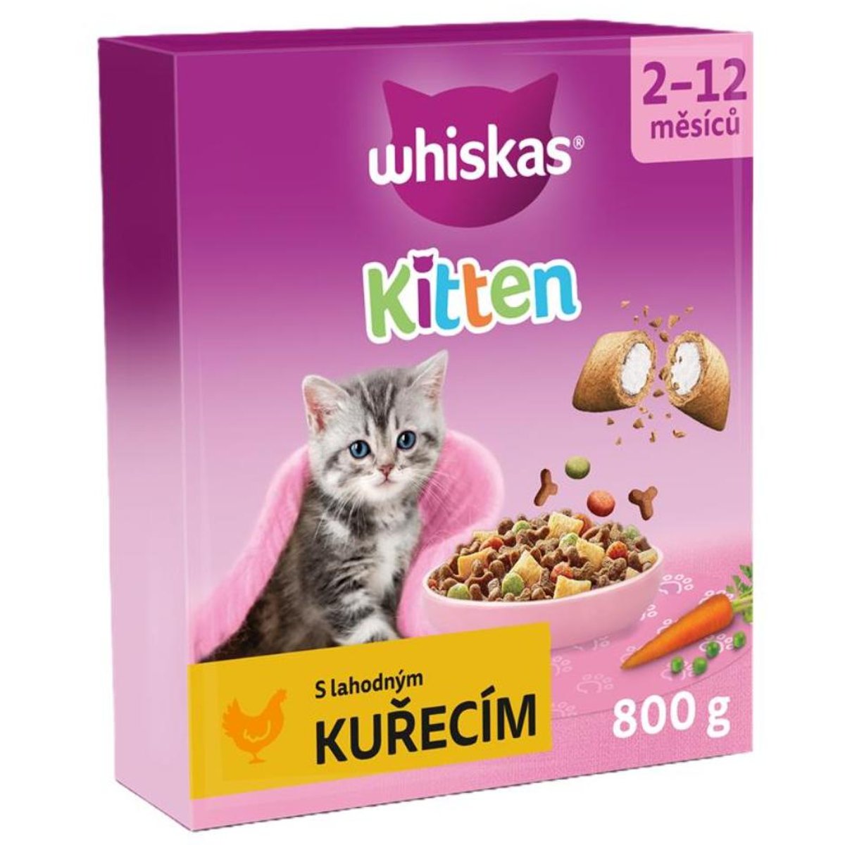 Whiskas Junior granule s kuřecím pro kočky