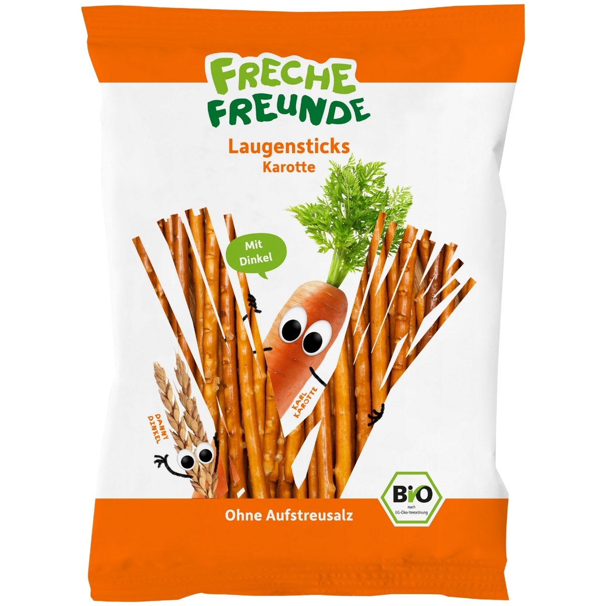 Freche Freunde BIO Špaldové tyčinky s mrkví