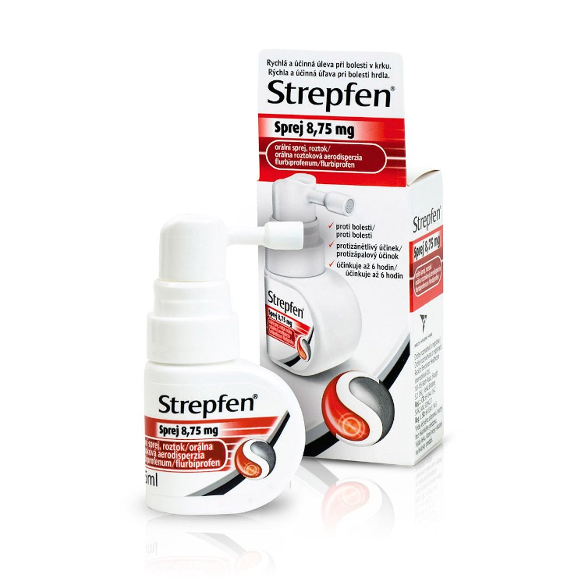 STREPFEN SPREJ 8,75MG Orální sprej, roztok 1X15ML