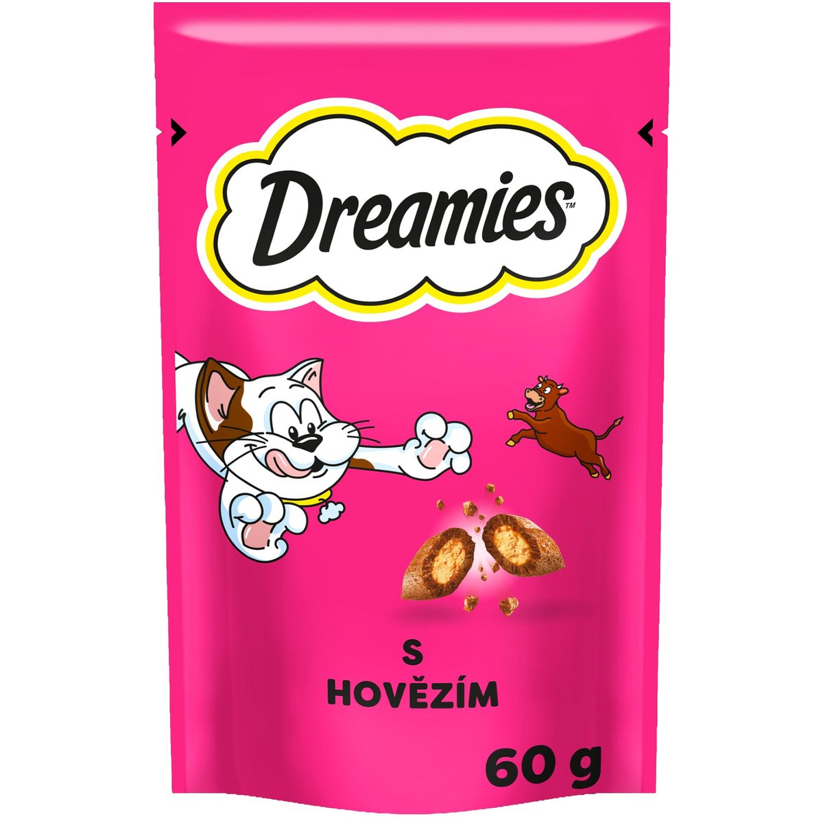 Dreamies Pamlsky s lákavým hovězím pro kočky