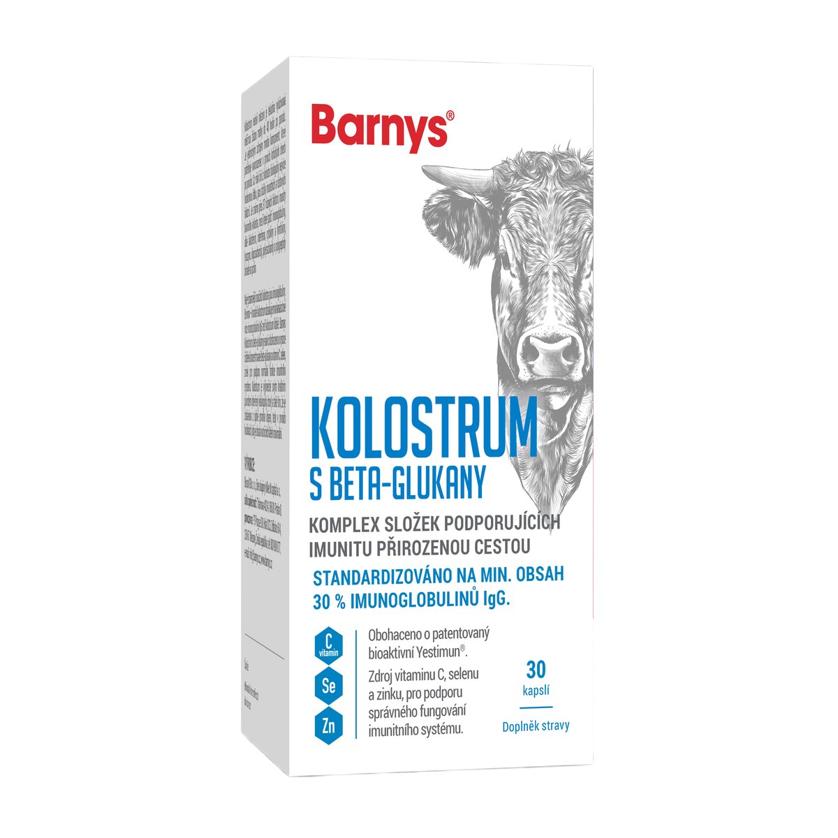 Barnys Kolostrum s beta-glukany cps.30