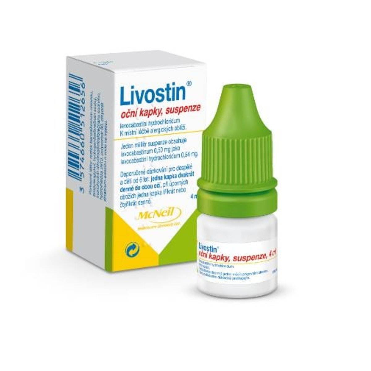 LIVOSTIN 0,5MG/ML Oční kapky, suspenze 1X4ML