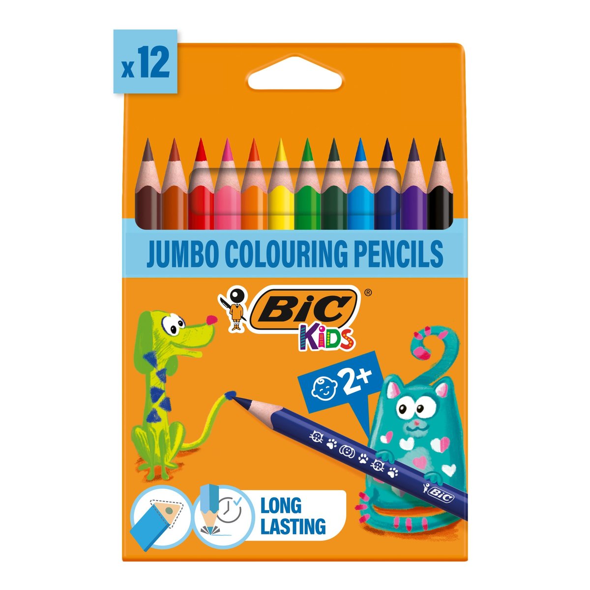 BIC Kids Evolution Trojboké jumbo pastelky