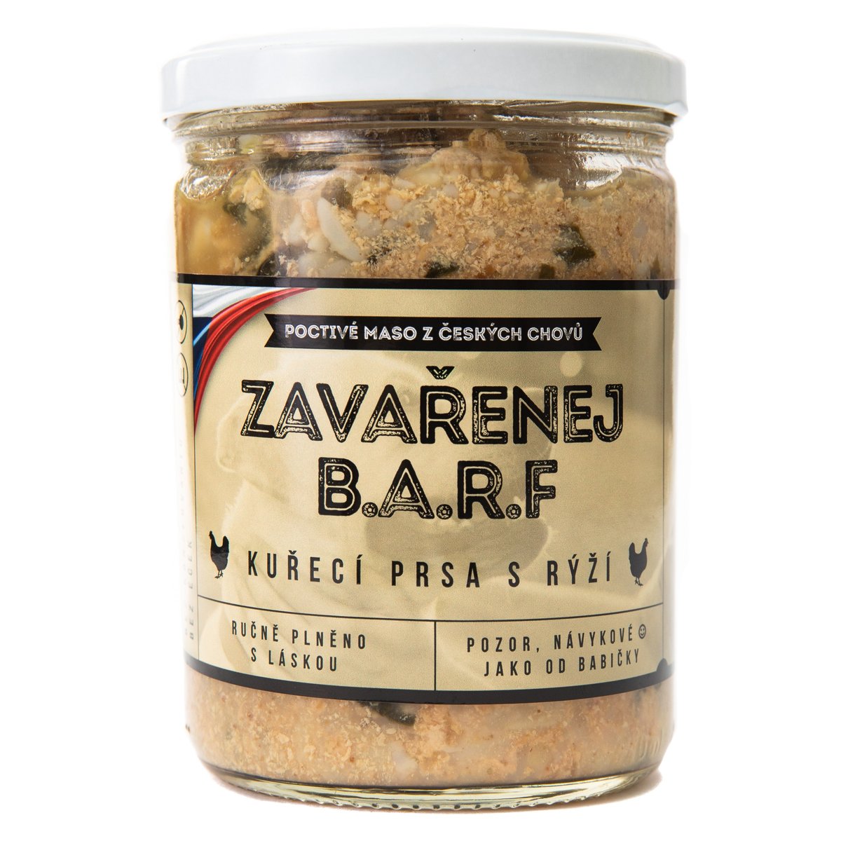 Do psí misky Zavařenej BARF kuřecí prsa s rýží