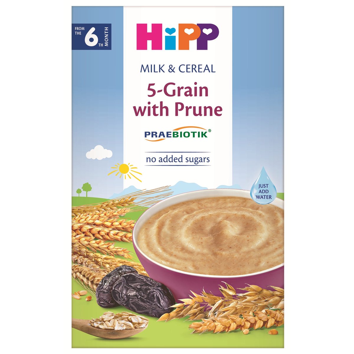 HIPP Praebiotik mléčná kaše vícezrnná se švestkami BIO 250 g