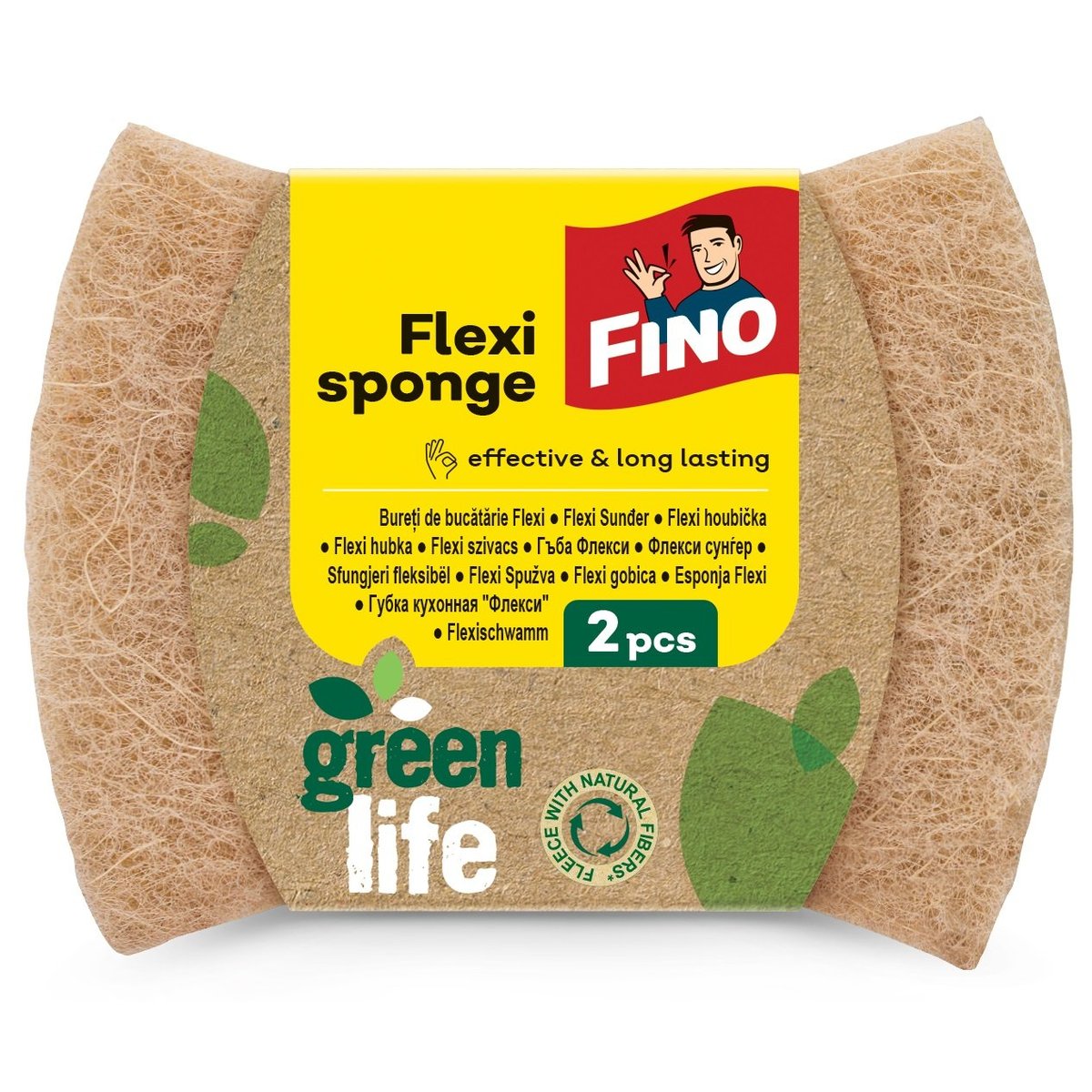 FINO Green Life houbička flexi 2 ks