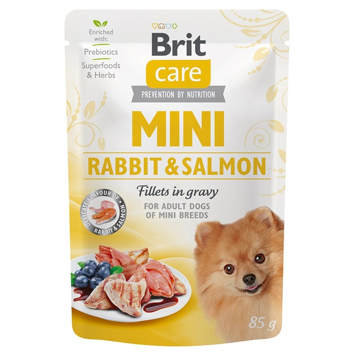 Kapsička BRIT Care Mini Rabbit & Salmon fillets in gravy 85 g