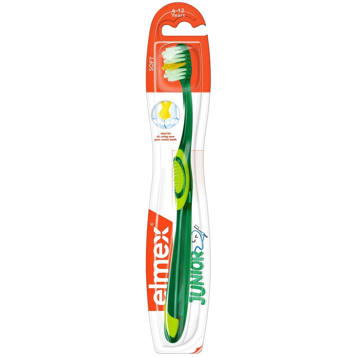 elmex Junior dětský zubní kartáček měkký pro děti ve věku 6–12 let