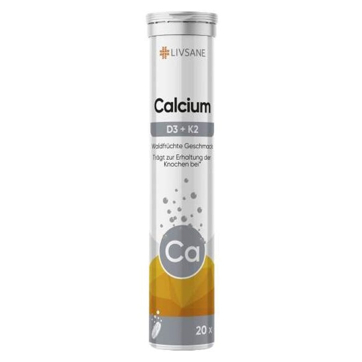 LIVSANE Vápník+vit. D3+vit. K2 šum. tablety 20ks