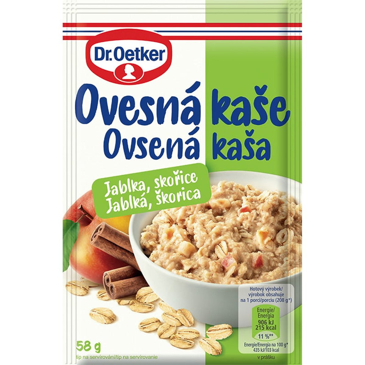 Dr. Oetker Ovesná kaše jablko, skořice