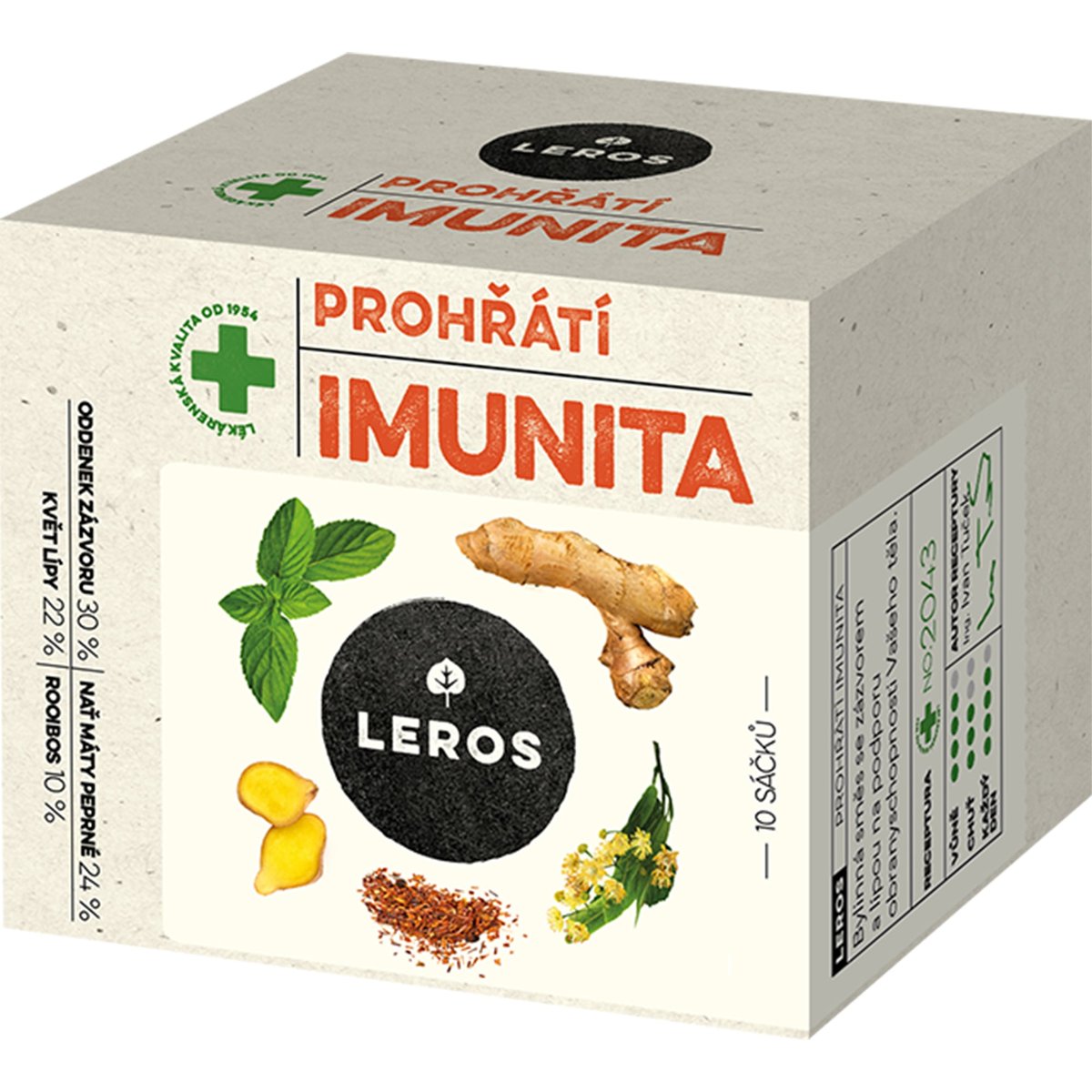 Leros Imunita prohřátí Lípa a zázvor