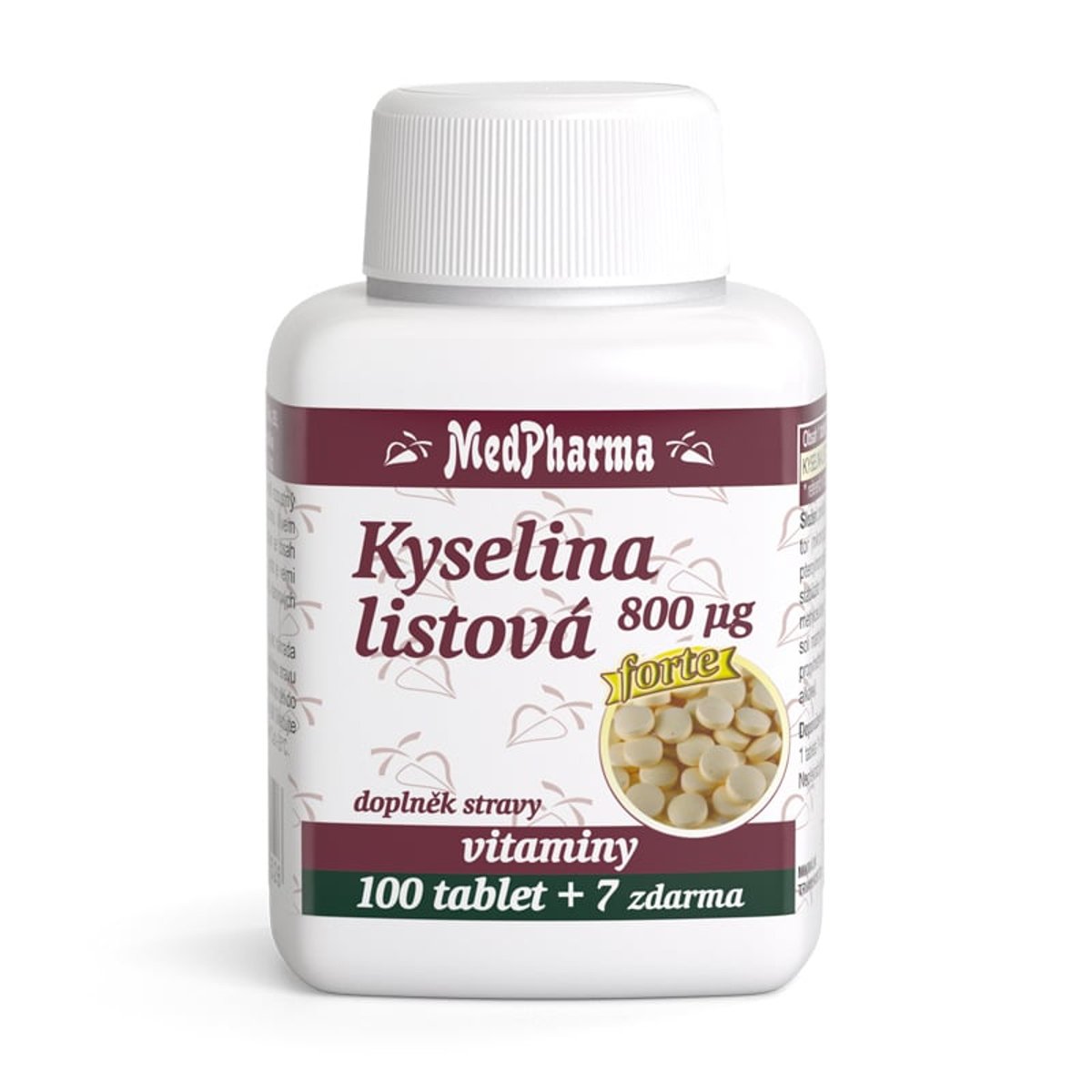 MedPharma Kyselina listová 800mcg tbl.107