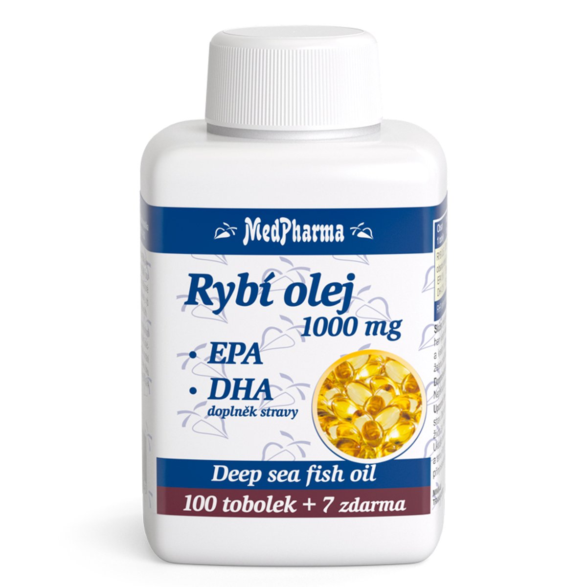 MedPharma Rybí olej 1000mg+EPA+DHA tob.107