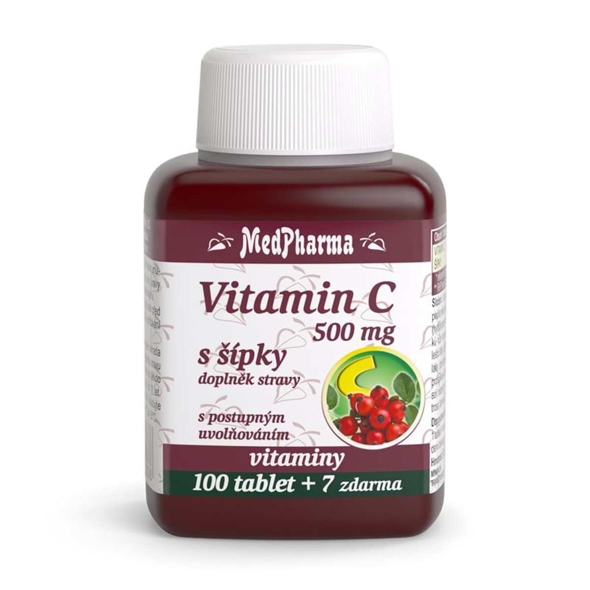 MedPharma Vitamin C 500mg s šípky prod.úč.tbl.107