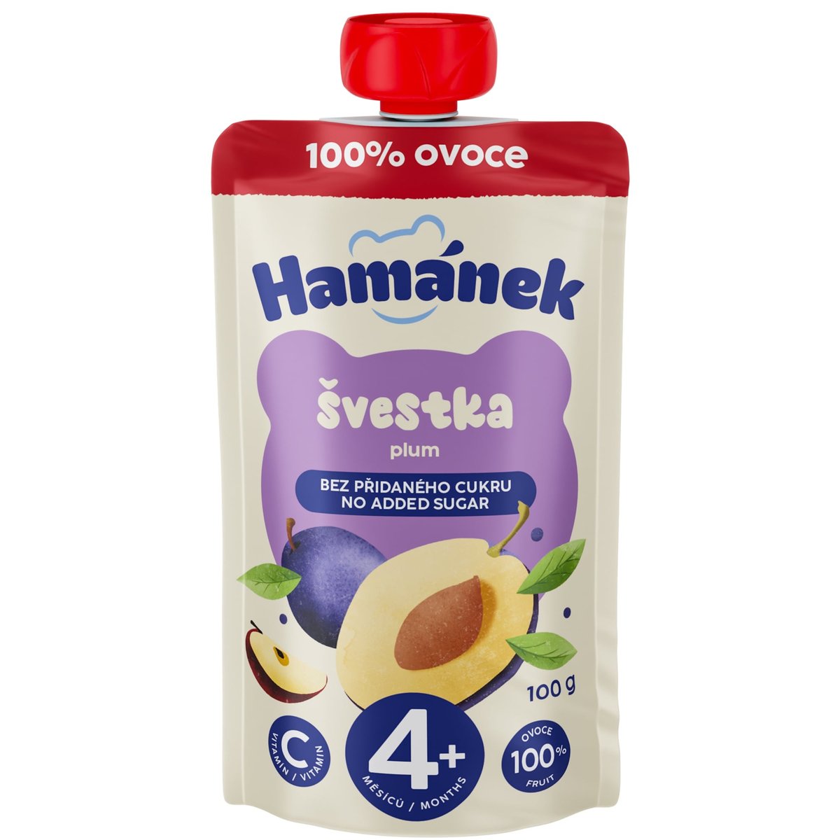 Hamánek Ovocná kapsička švestka a jablko