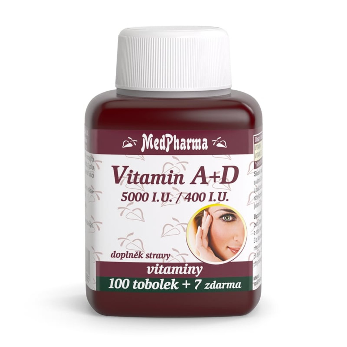 MedPharma Vitamín A+D (5000 I.U./400 I.U.) tob.107