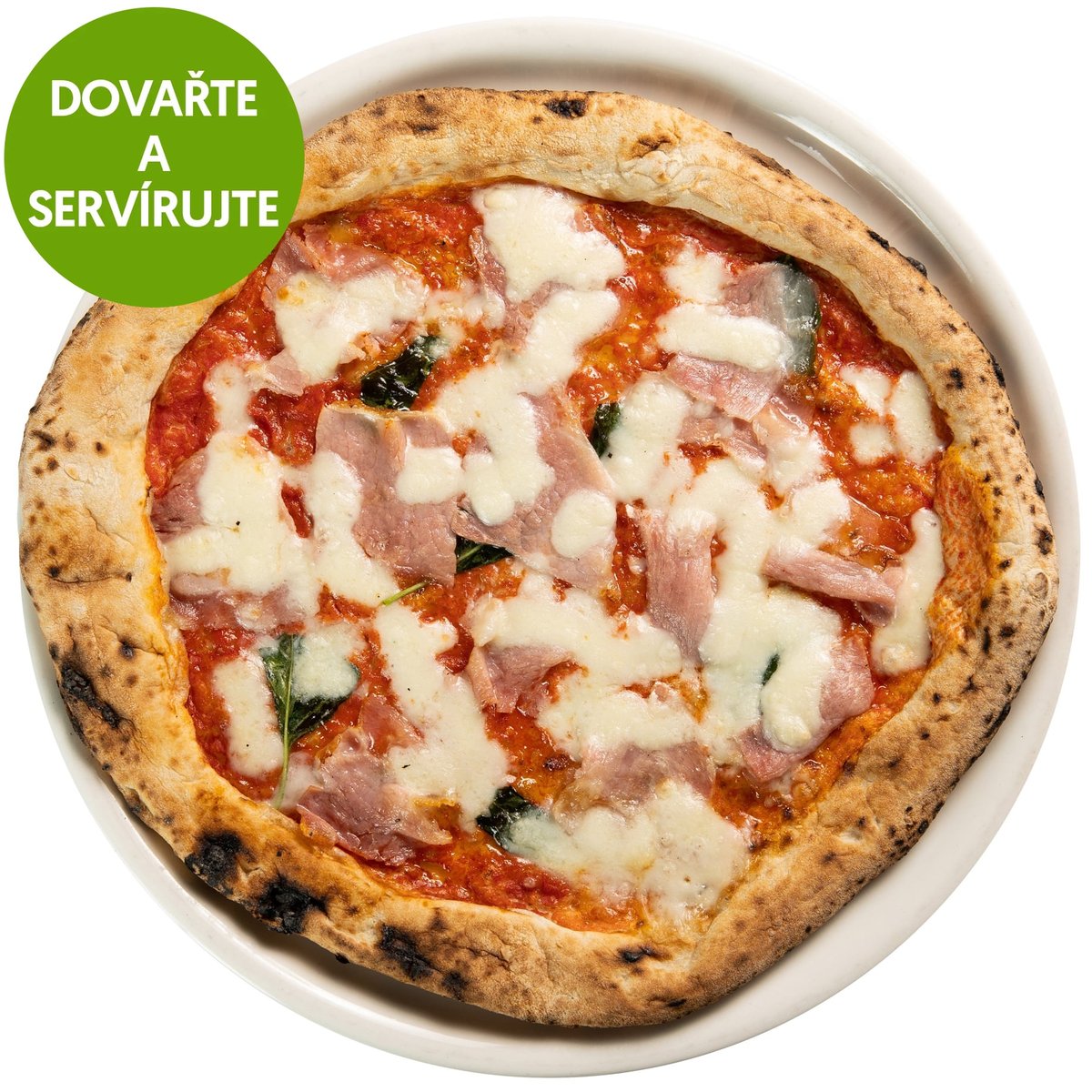 Pizza Margherita s pražskou šunkou z Pizza Nuova
