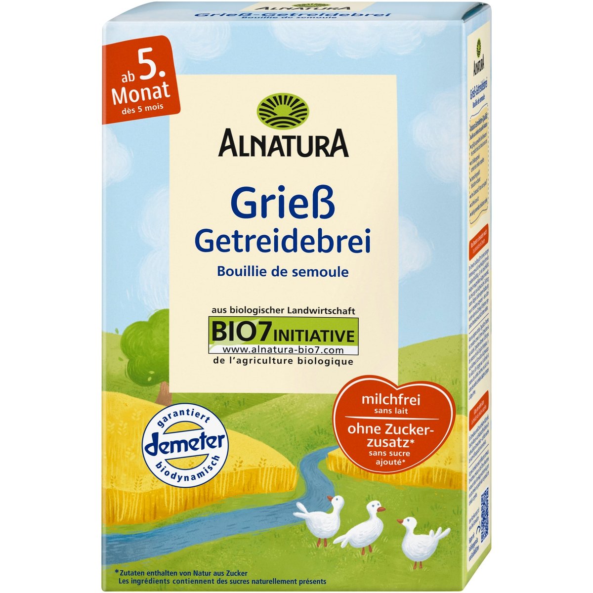 Alnatura BIO Dětská krupicová obilná kaše