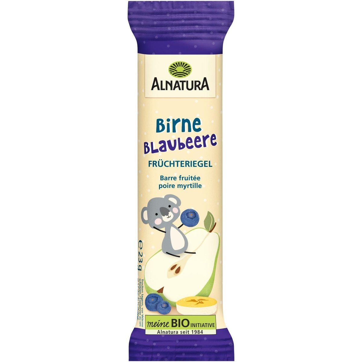 Alnatura BIO Dětská ovocná tyčinka hruška a borůvky