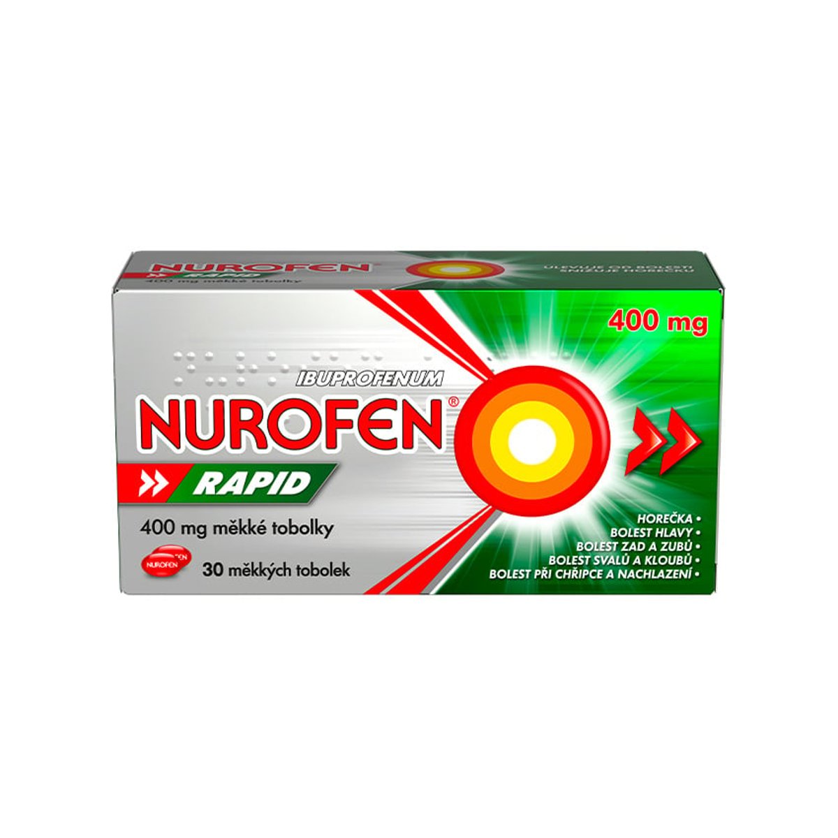 NUROFEN RAPID 400MG Měkká tobolka 30