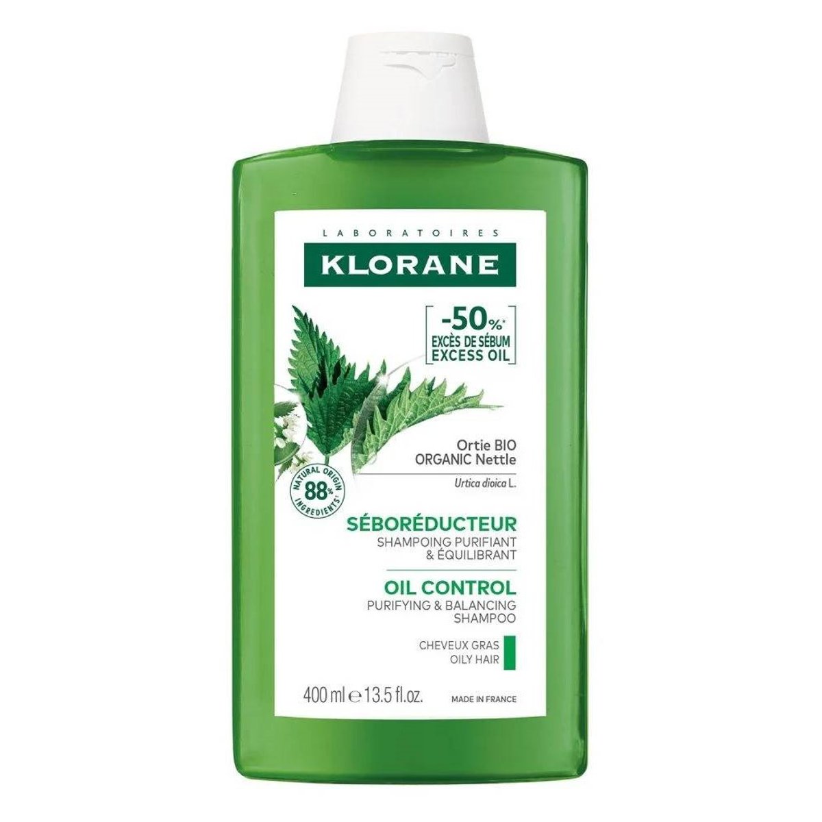 KLORANE Šampon s BIO kopřivou mastné vlasy 400ml