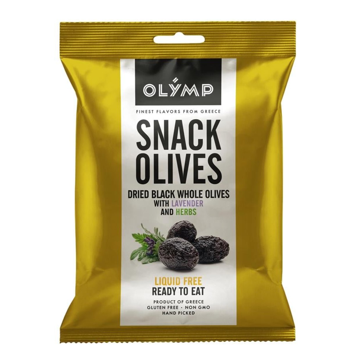 Olymp Sušené celé černé olivy s levandulí a bylinkami
