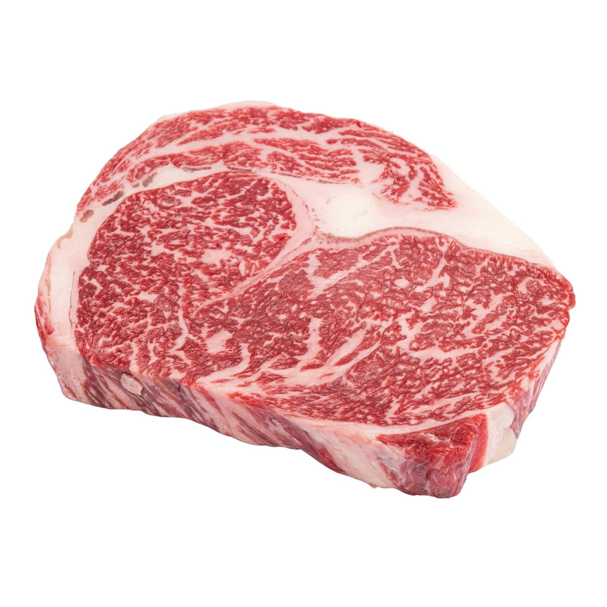 Naše maso Wagyu vysoká roštěná steak z farmy Sloupnice