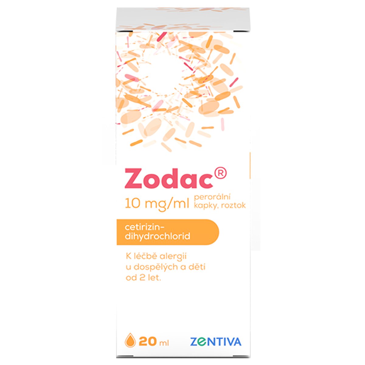 ZODAC 10MG/ML Perorální kapky, roztok 1X20ML