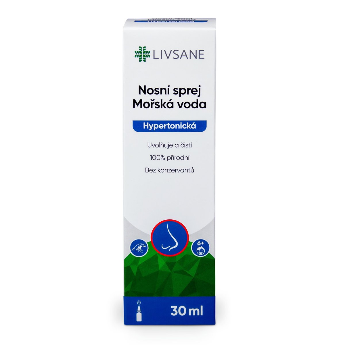 LIVSANE Mořská voda hypertonická sprej 30ml