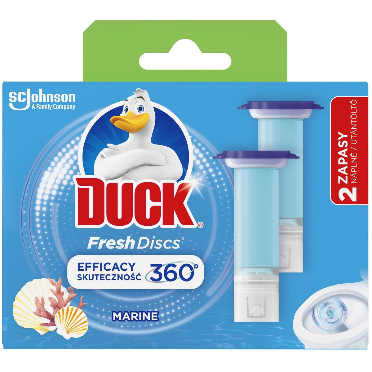 Duck Fresh Discs - náhradní náplň - náplň vůně moře, 2 x 36 ml