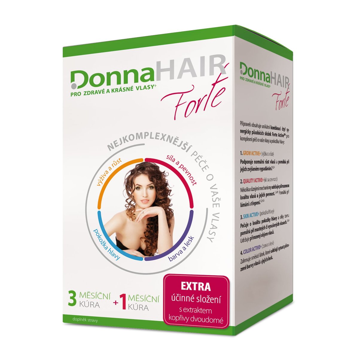 DonnaHAIR FORTE 4měsíční kúra tob.90+30 zdarma