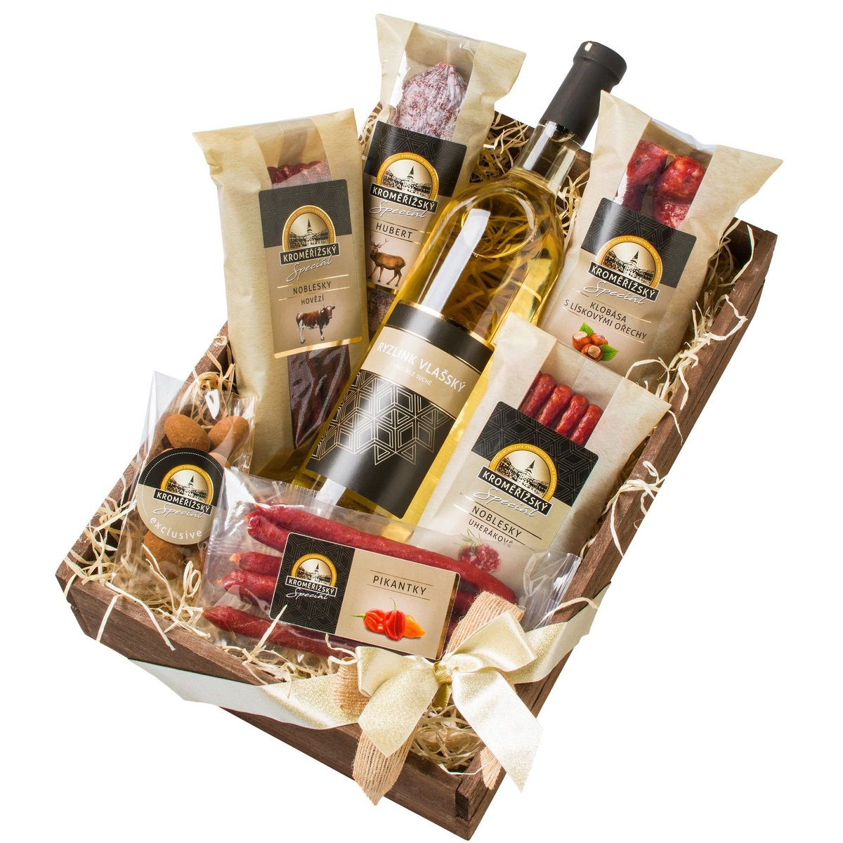 Kmotr Kroměřížský speciál exclusive dárkový koš