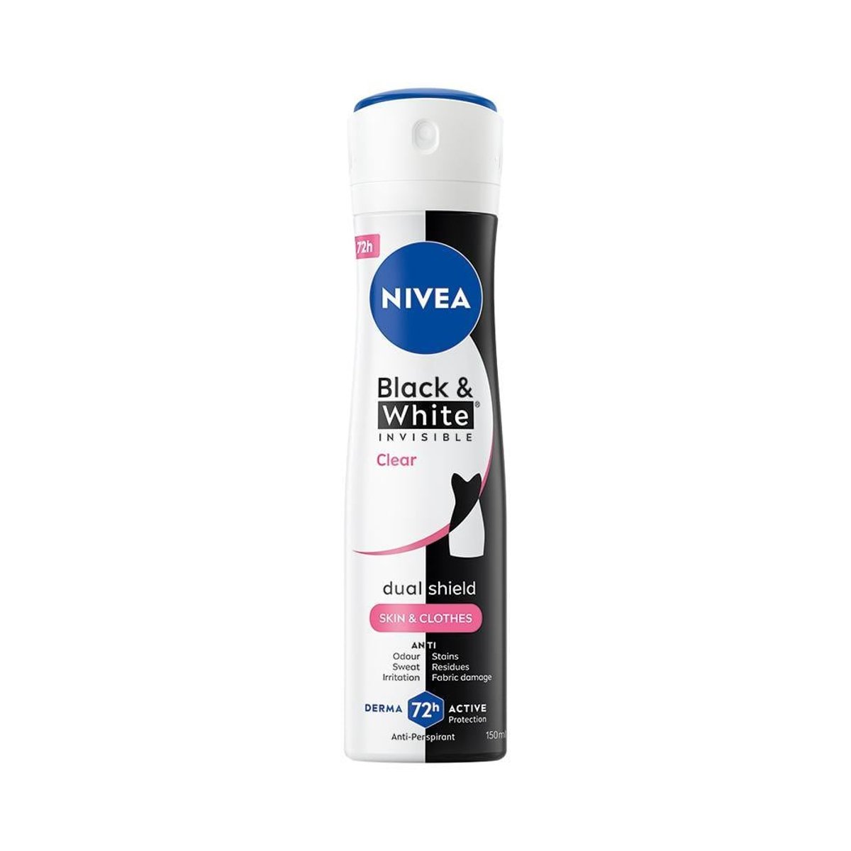 Nivea Black & White Invisible Clear antiperspirant sprej