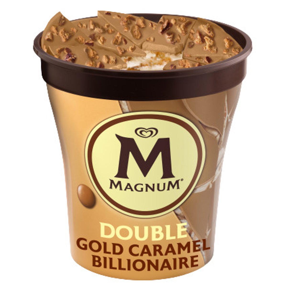 Levně Magnum Caramel Gold Billionaire zmrzlina v kelímku