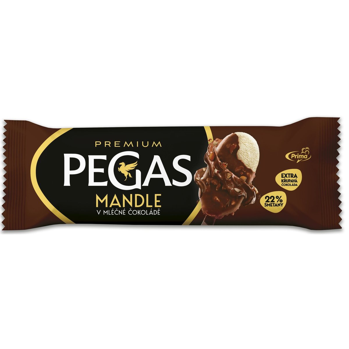 Levně Pegas Premium Mandle s mléčnou čokoládou