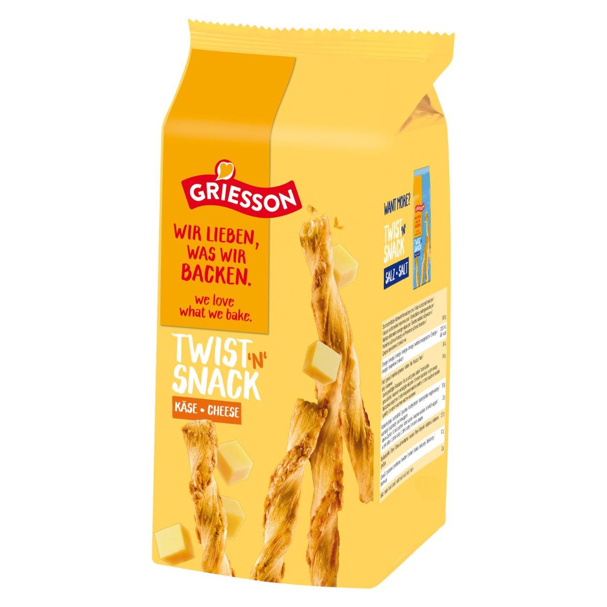 Griesson Twist´n´Snack máslové tyčinky se sýrem