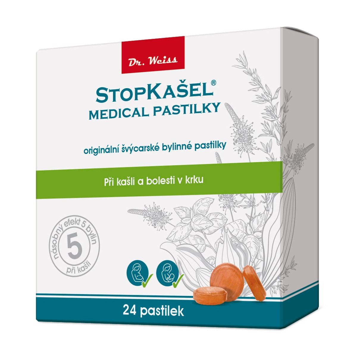 STOPKAŠEL Medical pastilky Dr. Weiss 24 pastilek