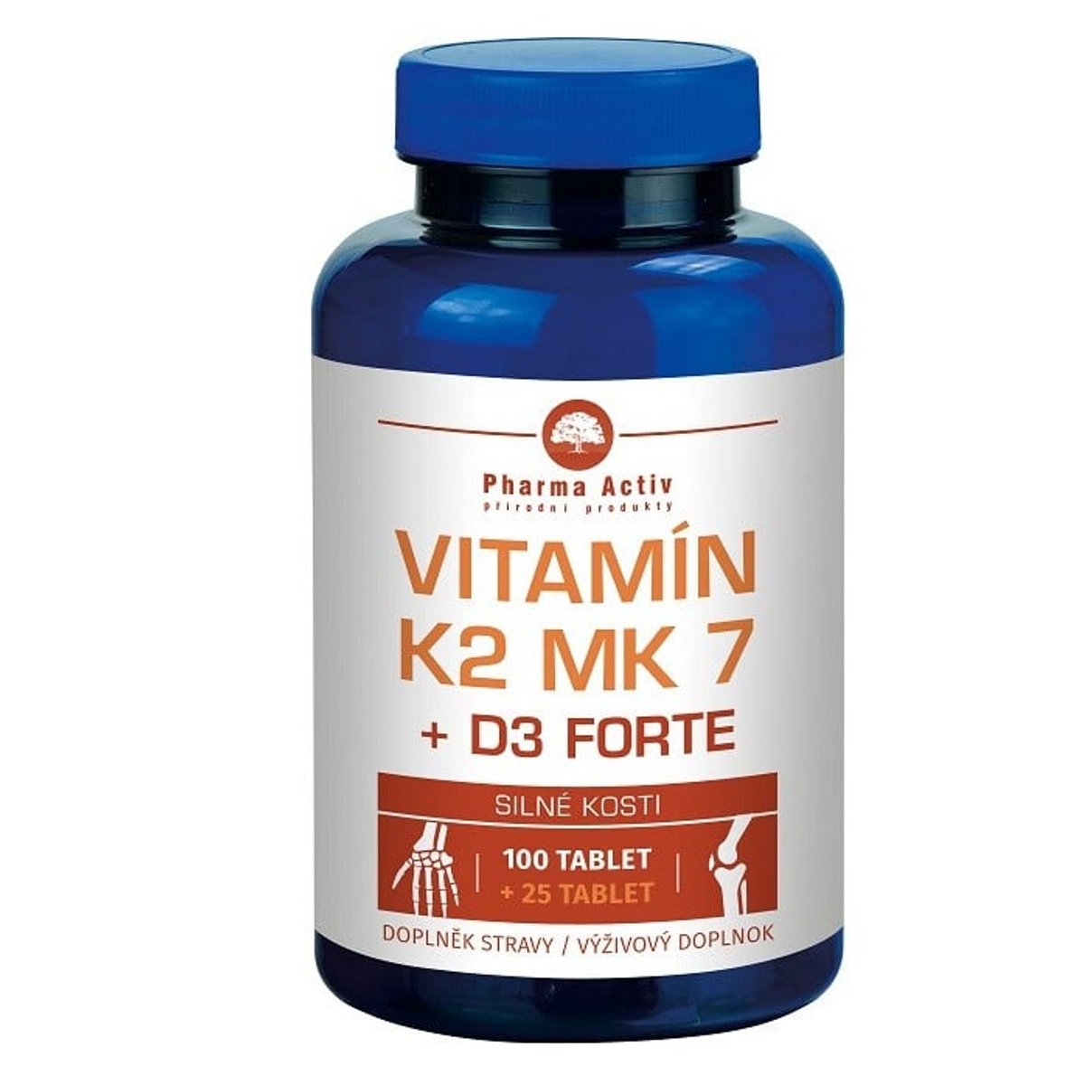 Vitamin K2 MK7 + D3 FORTE 1000 I.U. tbl.125