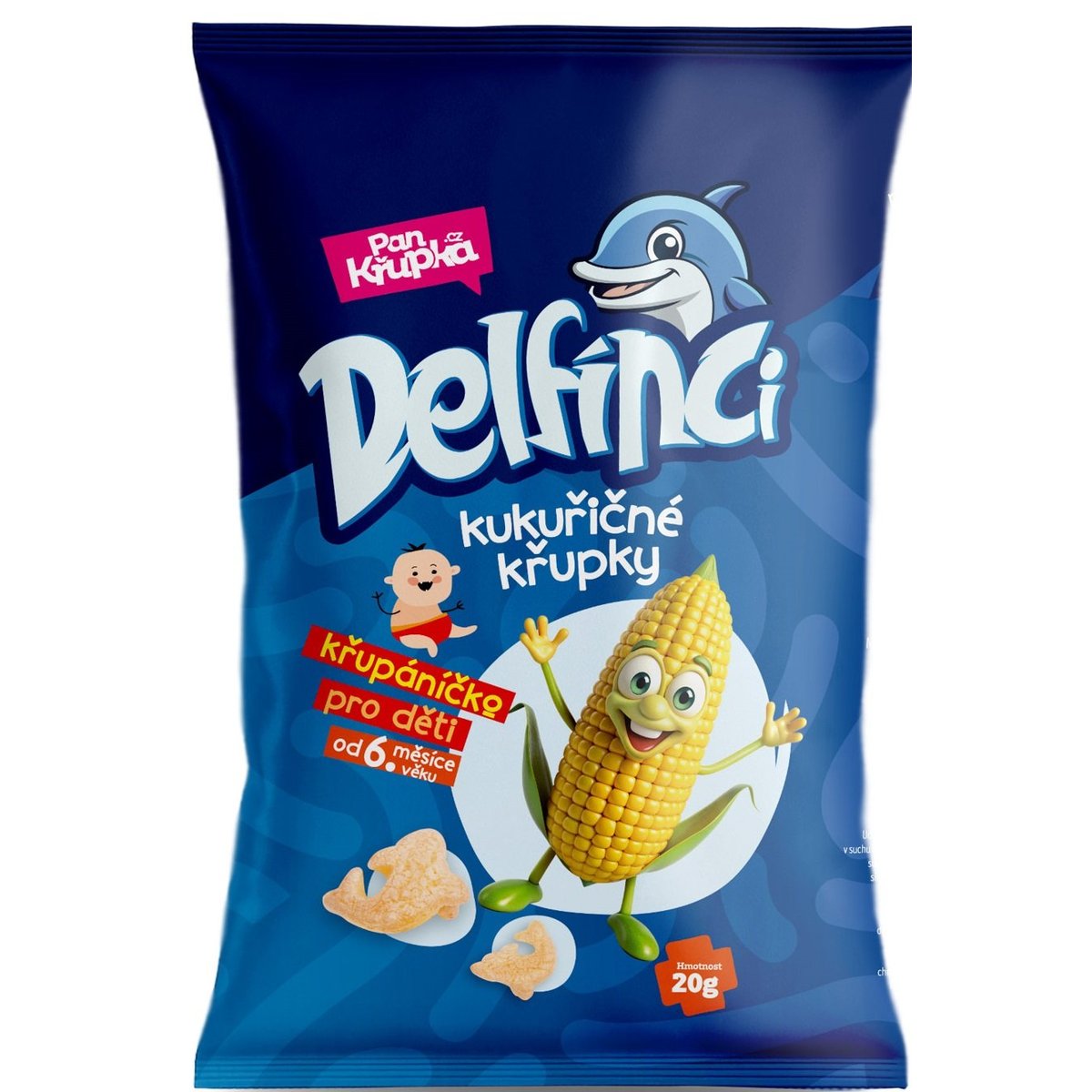 Delfínci Kukuřičný snack bez soli