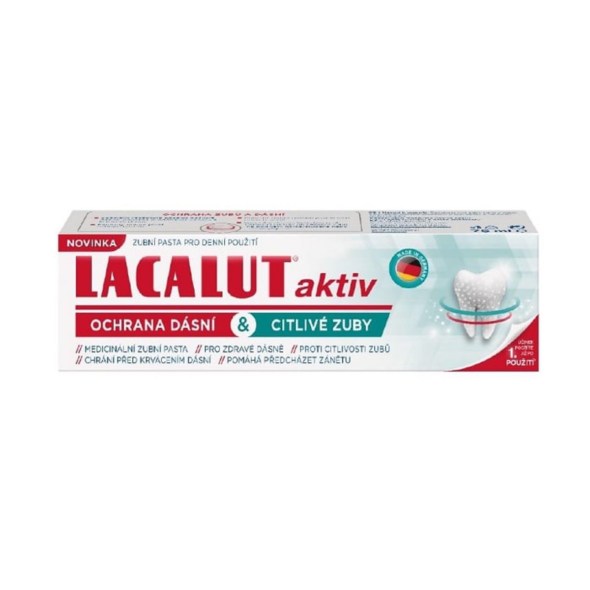 Lacalut Aktiv ochrana dásní & citlivé zuby, zubní pasta 75ml