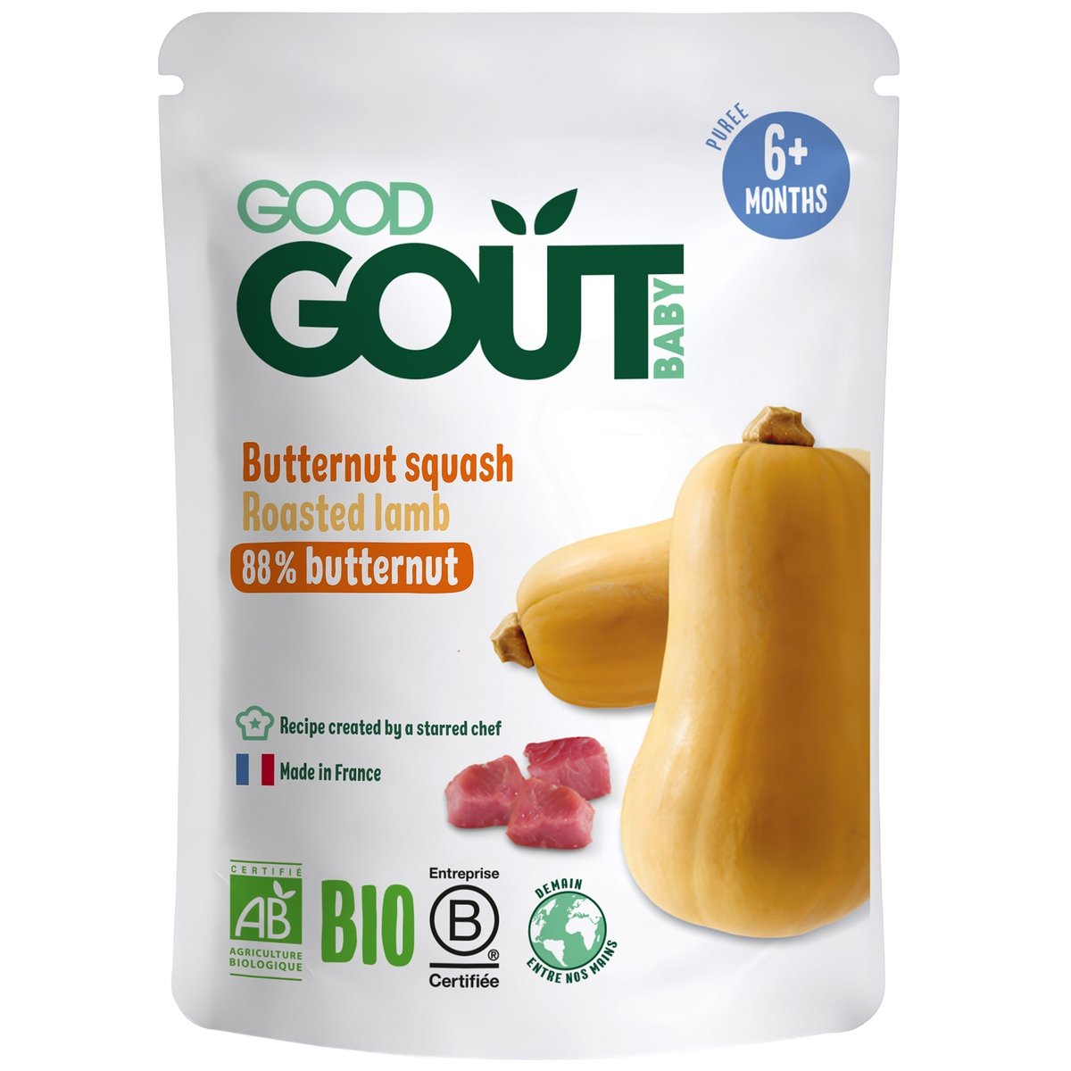 Good Gout BIO Máslová dýně s jehněčím masem
