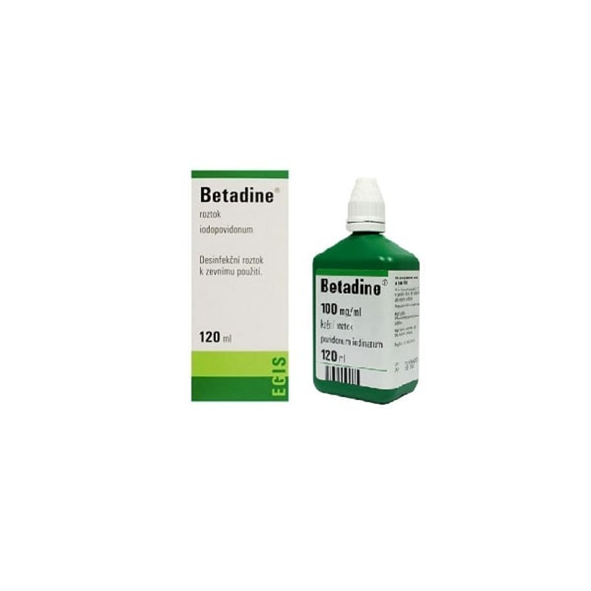 BETADINE 100MG/ML Kožní roztok 120ML