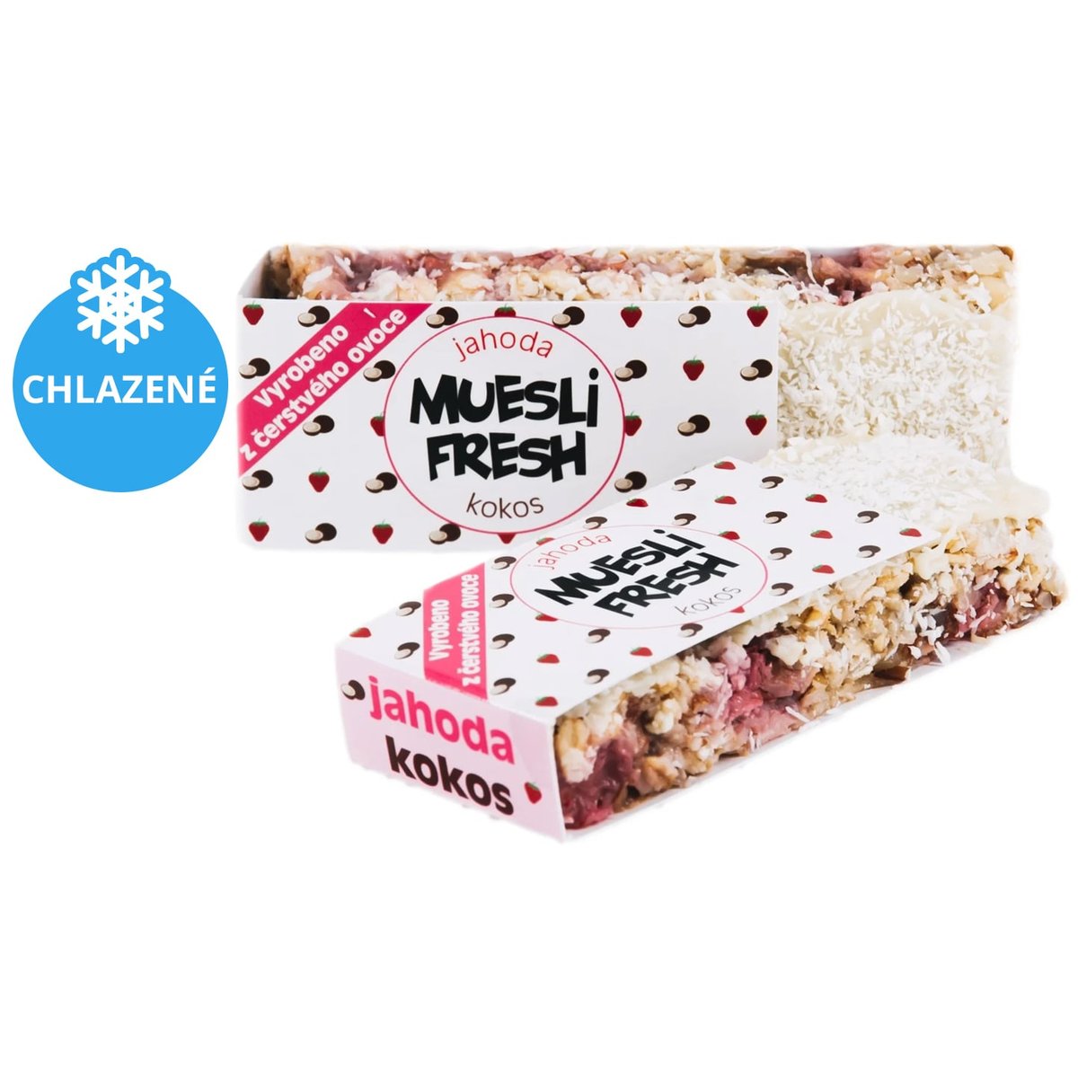 Muesli Fresh tyčinka jahoda-kokos-bílá čokoláda (1 kus)