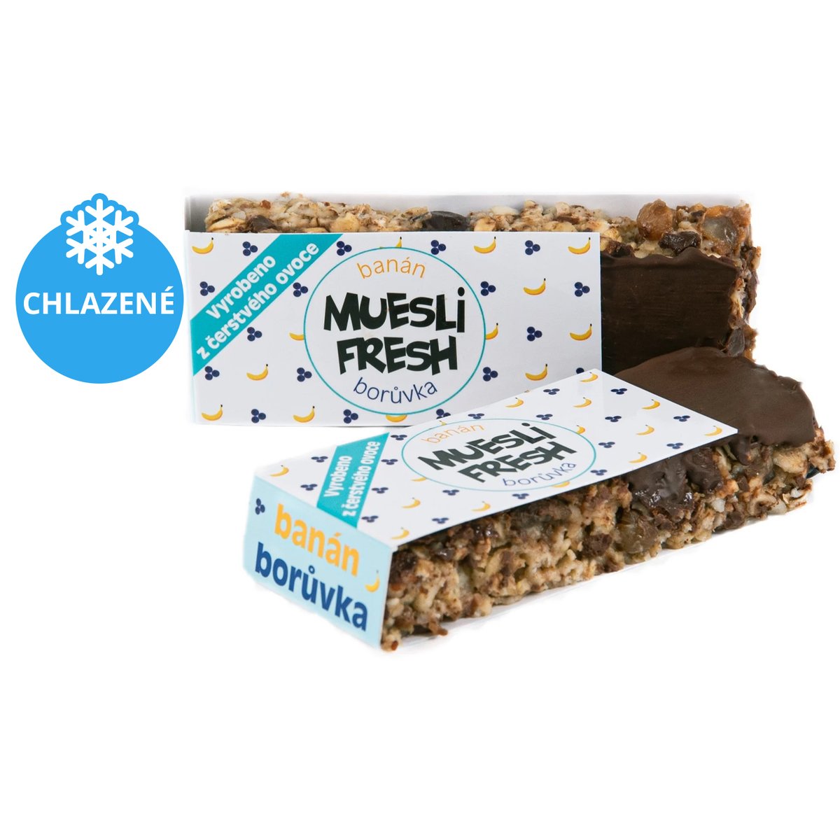Muesli Fresh tyčinka borůvka-banán (1 kus)