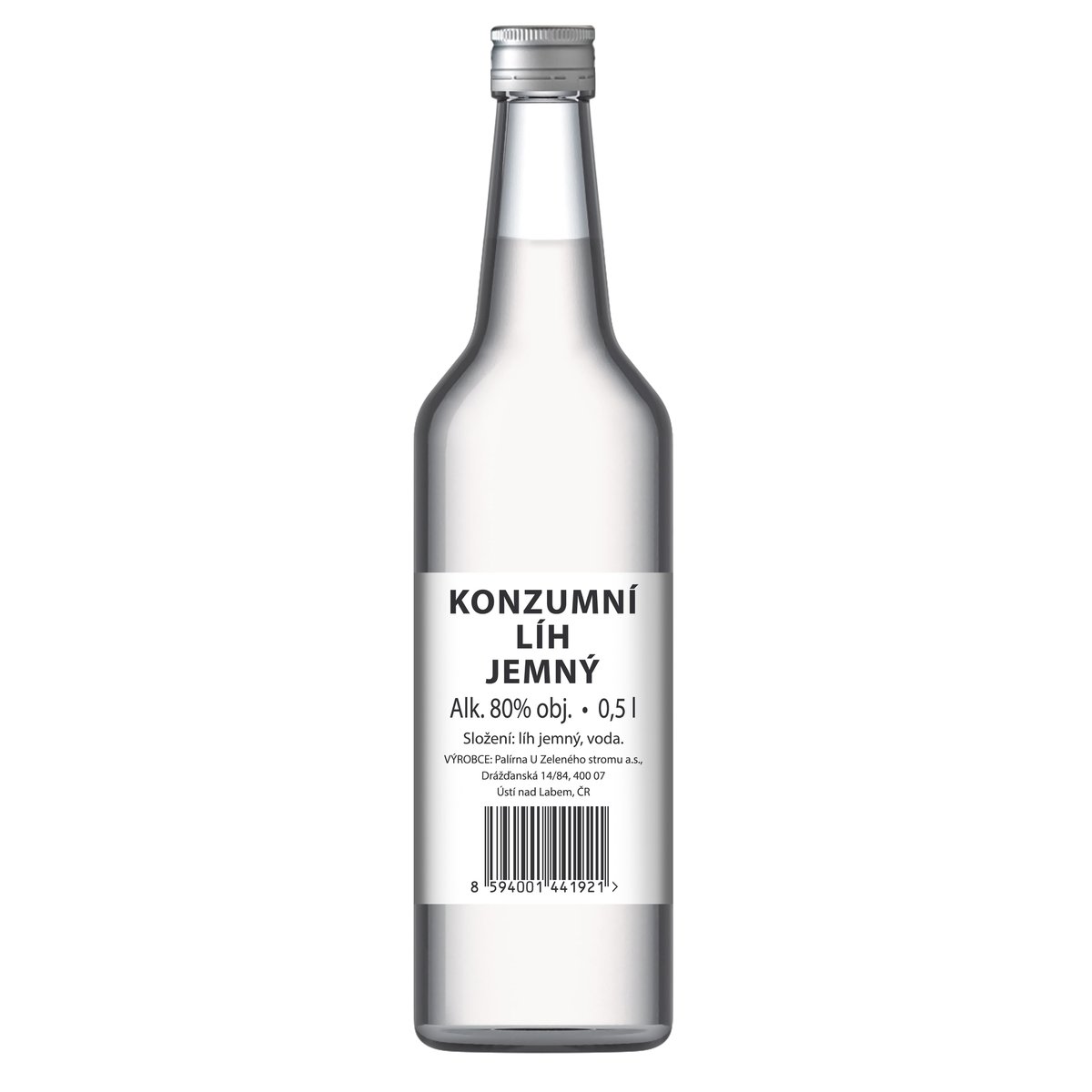 Konzumní líh jemný 80% obj.