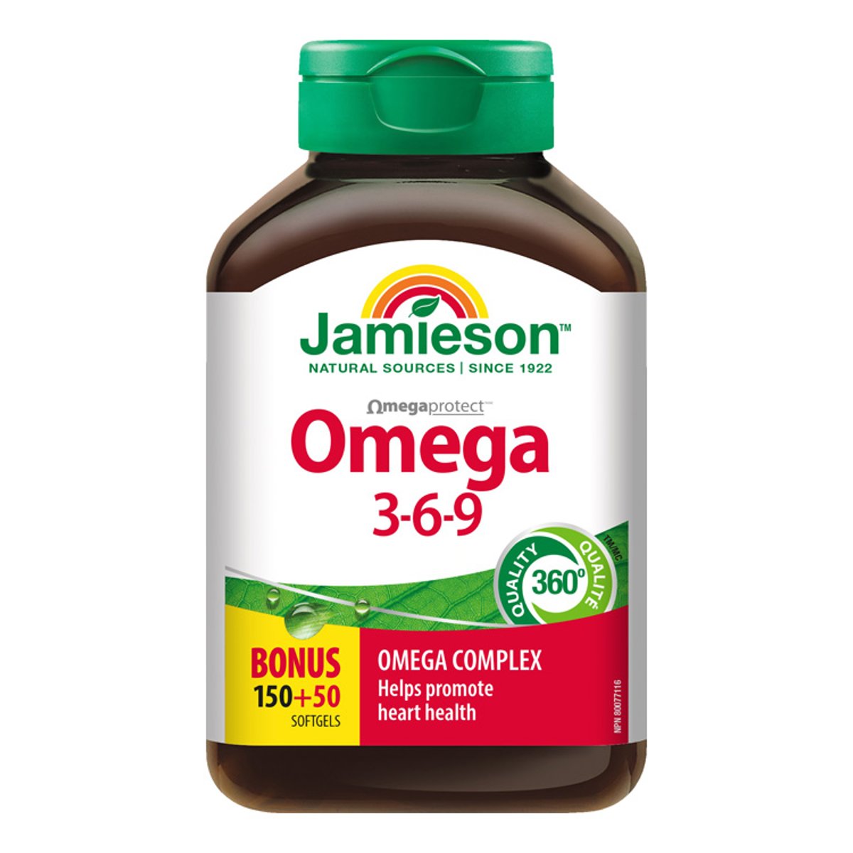 JAMIESON Omega 3-6-9 1200mg cps.150+50