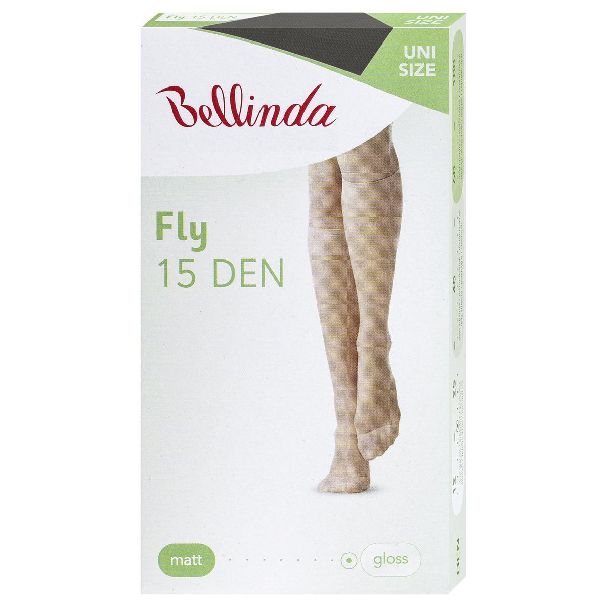 Bellinda Silonkové podkolenky FLY 15, černé, vel. UNI
