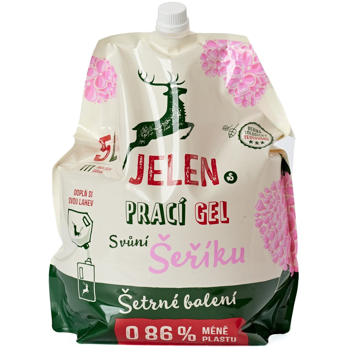 Jelen Prací gel s vůní šeříku refill, 5l
