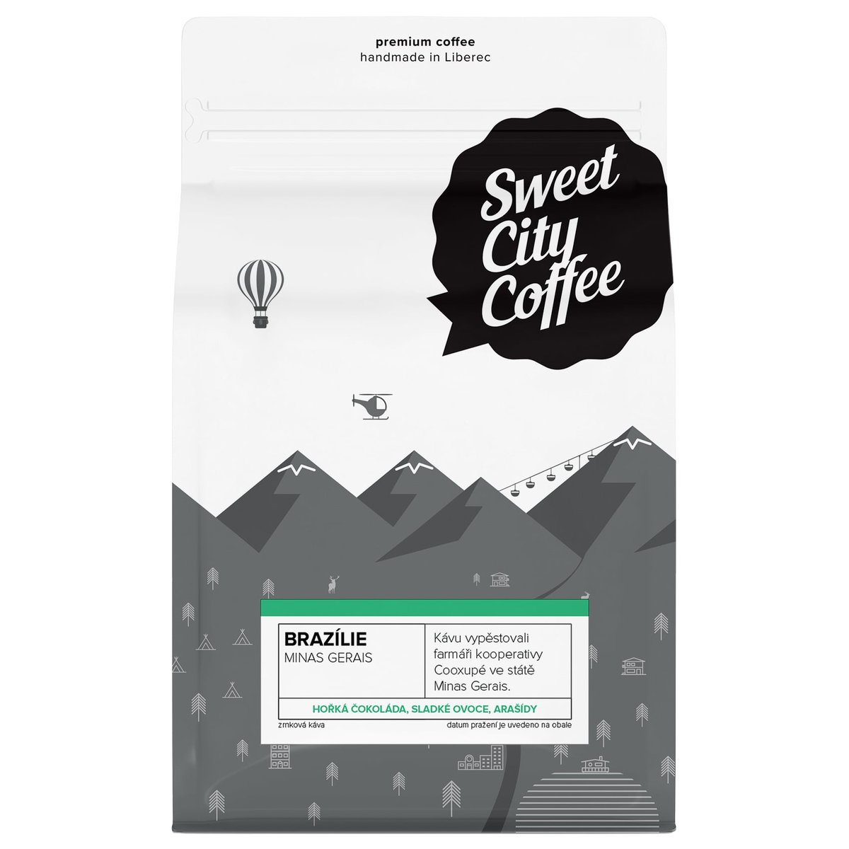 Sweet city coffee Brazílie Santos Adele espresso zrnková káva